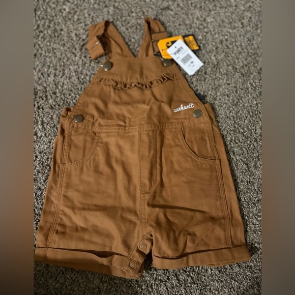 Carhartt Other - Carhartt Tan Overalls with Heart Detail